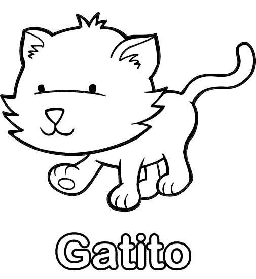 Colorear dibujo de Gato
