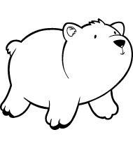 Colorear dibujo de Oso polar