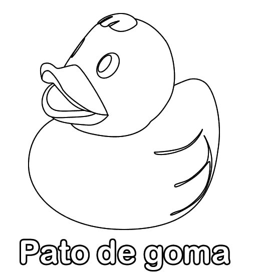 Colorear dibujo de Pato de goma