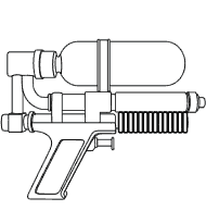 Colorear dibujo de Pistola de agua