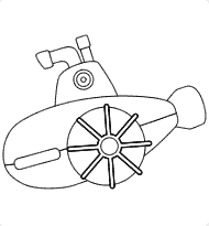Colorear dibujo de Submarino