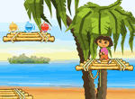 Dora y Diego aventura en la playa