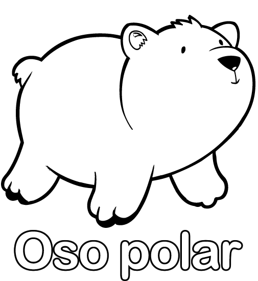 colorear-dibujo-de-oso-polar