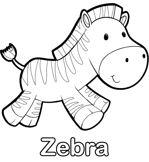 colorear-dibujo-de-zebra